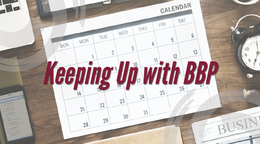 BBP Fall 2018 Events Calendar